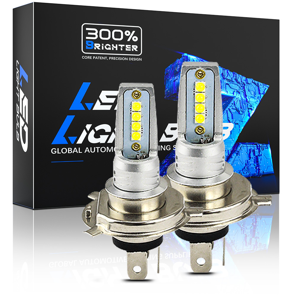 China Hot Sale Auto lighting system LED car headlight bulb 3030 H4 6500k headlamp motorcycle LED bulb