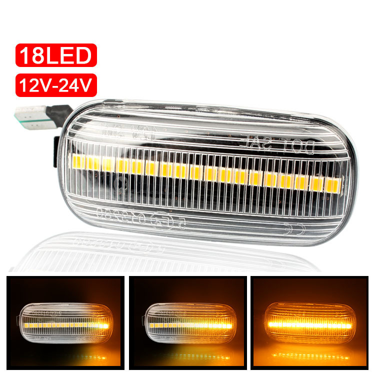 Wholesale Retrofitting side lights of the turn signal vane and running water lights LED Turn Signal Side Marker light
