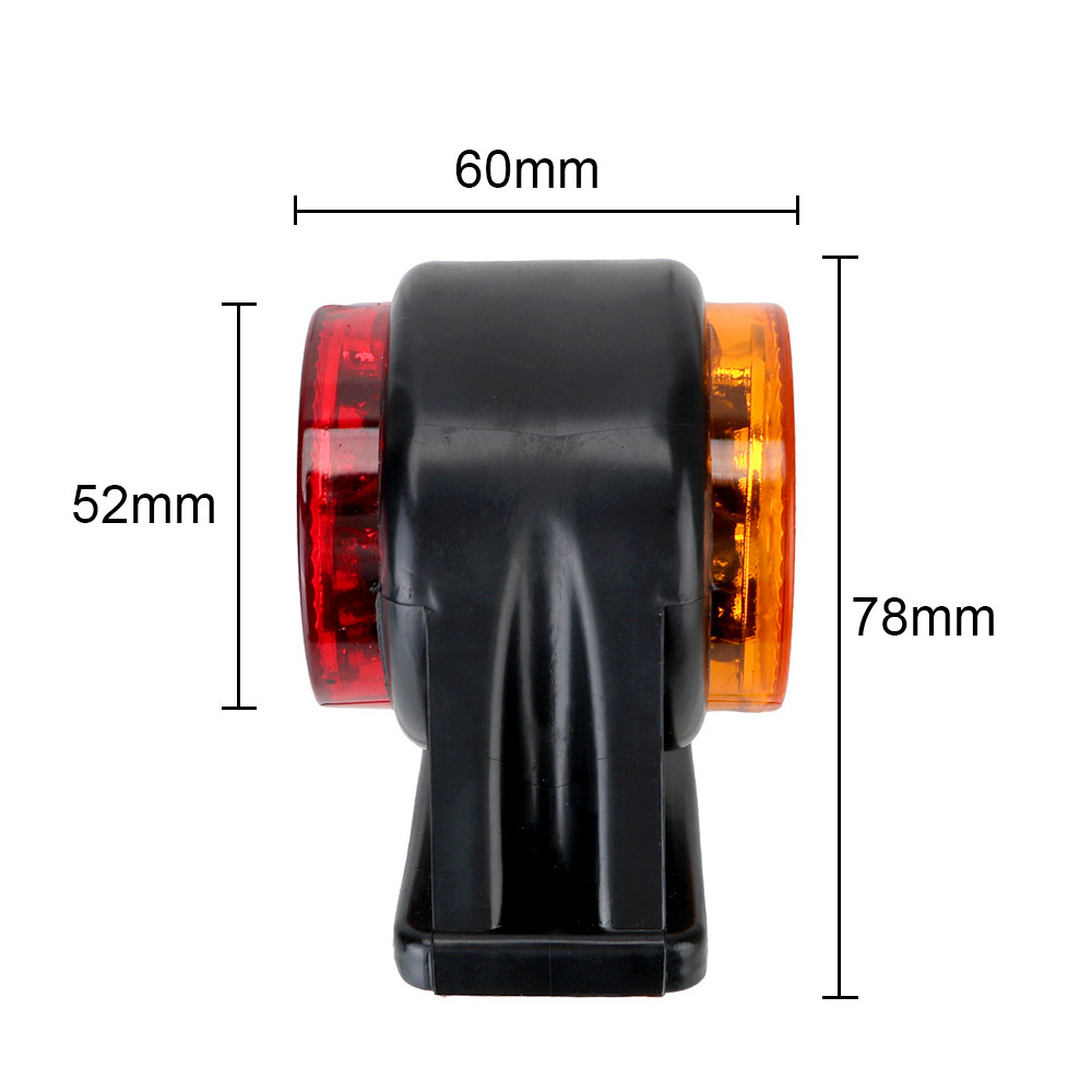 14LED dual color edge lights for European and American trucks and trucks 12-24V trailer side tail lights